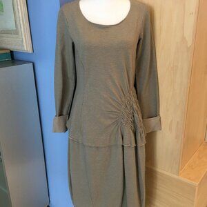 Black Label Beige Midi Dress Size S